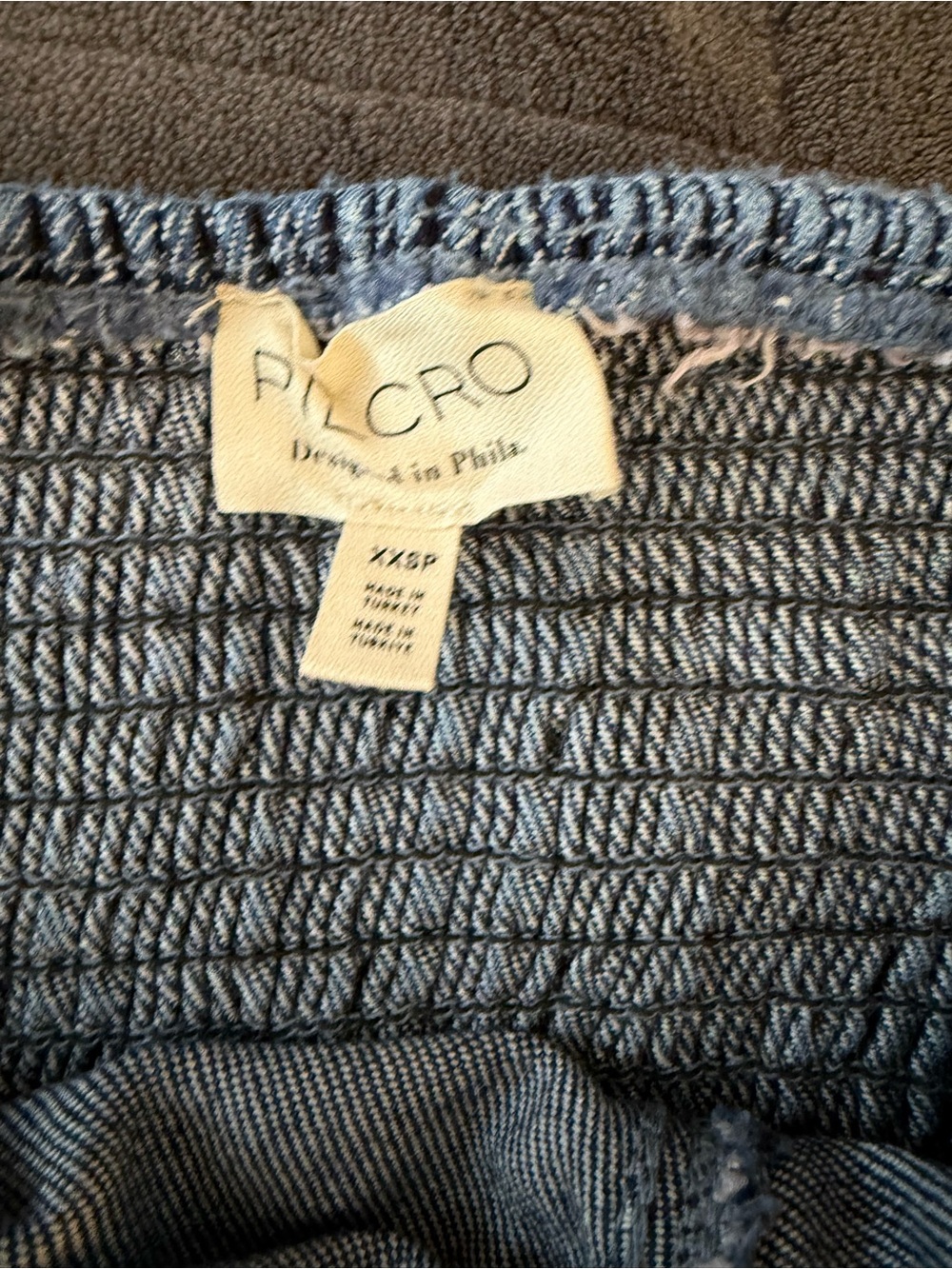 NWT XXS petite PILCRO DENIM HALTER HANKY HEM MIDI DRESS - Picture 8 of 8